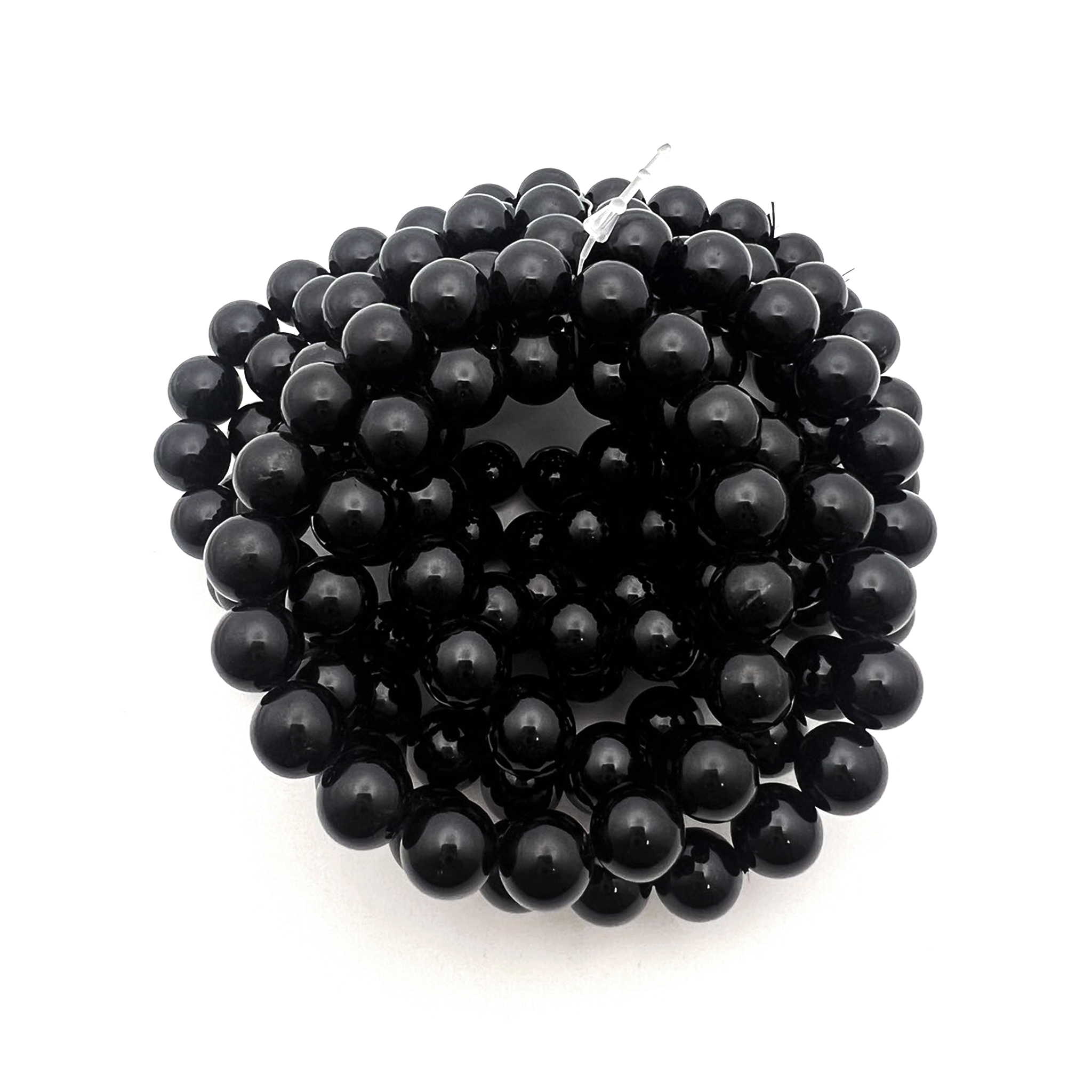 Black Tourmaline Bracelet (A-Grade) 10mm - 10 Pcs