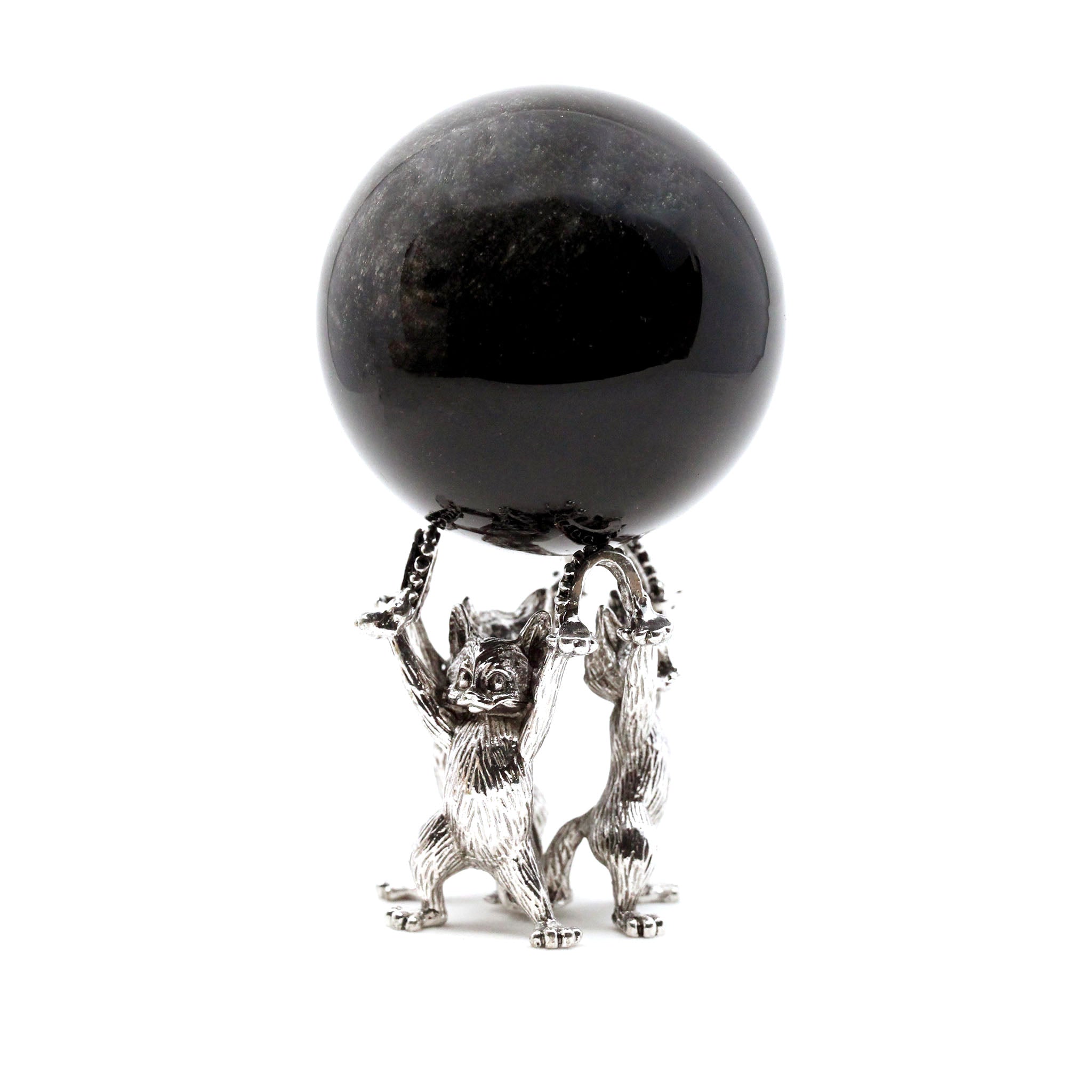 Cat Trio Standing Sphere Stand