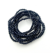 Blue Goldenstone Bracelet 4mm - 10 Pcs