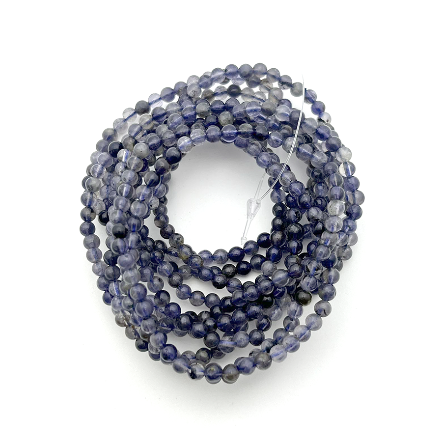 Iolite Bracelet 4mm - 10 Pcs