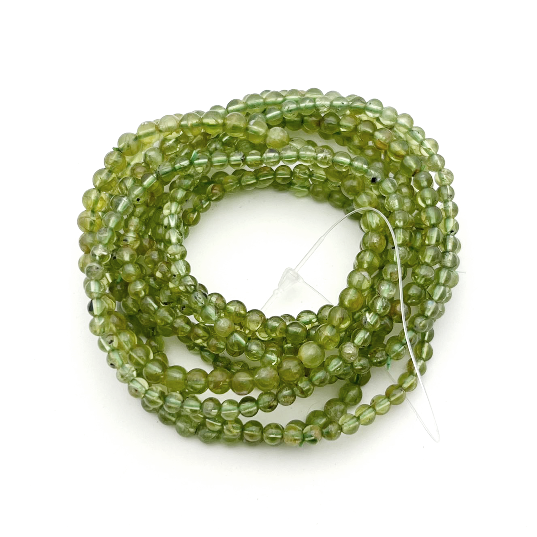 Peridot Bracelet 3-4mm - 10 Pcs