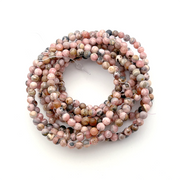 Rhodochrosite Bracelet 4mm - 10 Pcs