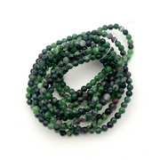 Ruby in Zoisite Bracelet 4mm - 10 Pcs