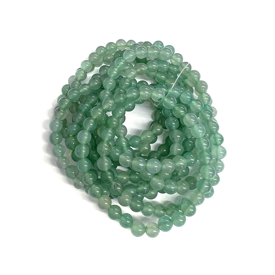 Green Aventurine Bracelet 6mm - 10 Pcs