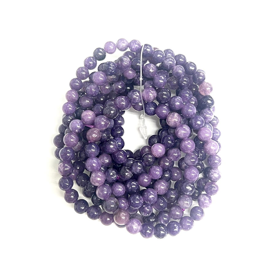 Lepidolite Bracelet 6mm - 10 Pcs
