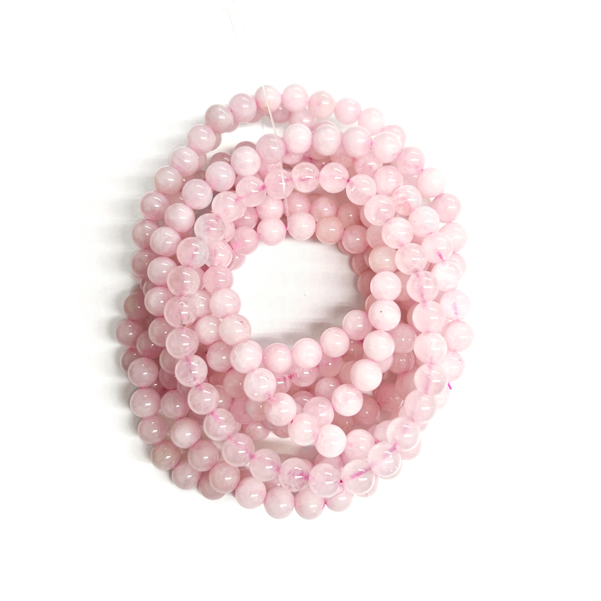 Rose Quartz Bracelet 6mm - 10 Pcs