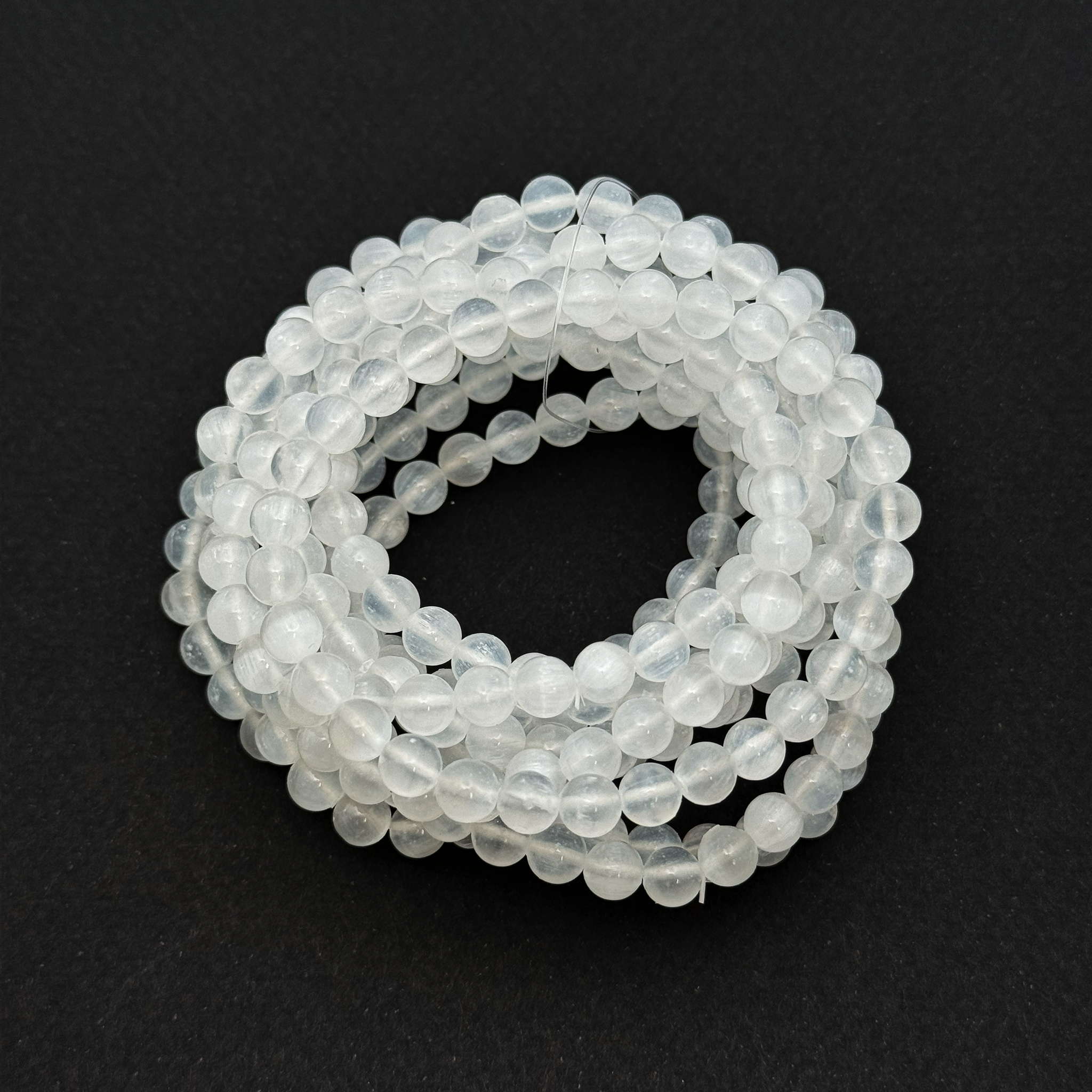 Selenite Bracelet 6mm - 10 Pcs