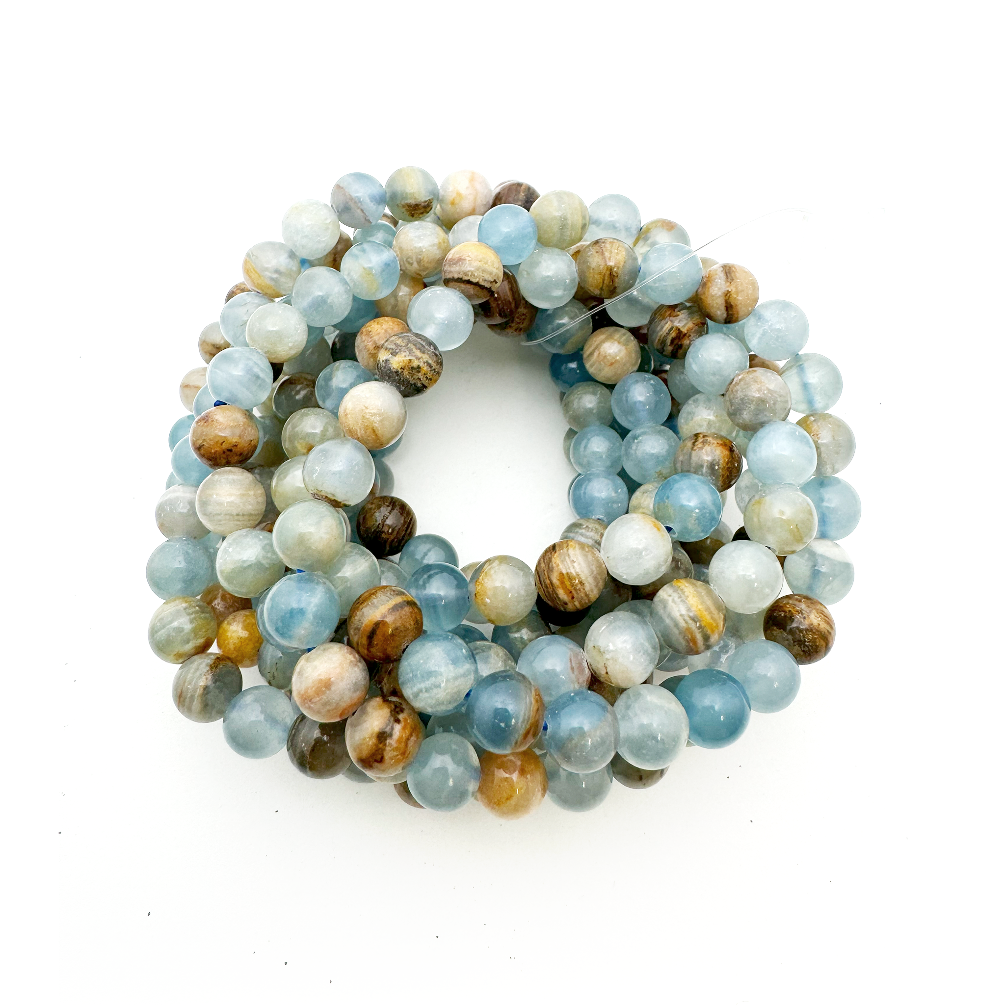 Blue Onyx Bracelet 7-8mm - 10 Pcs