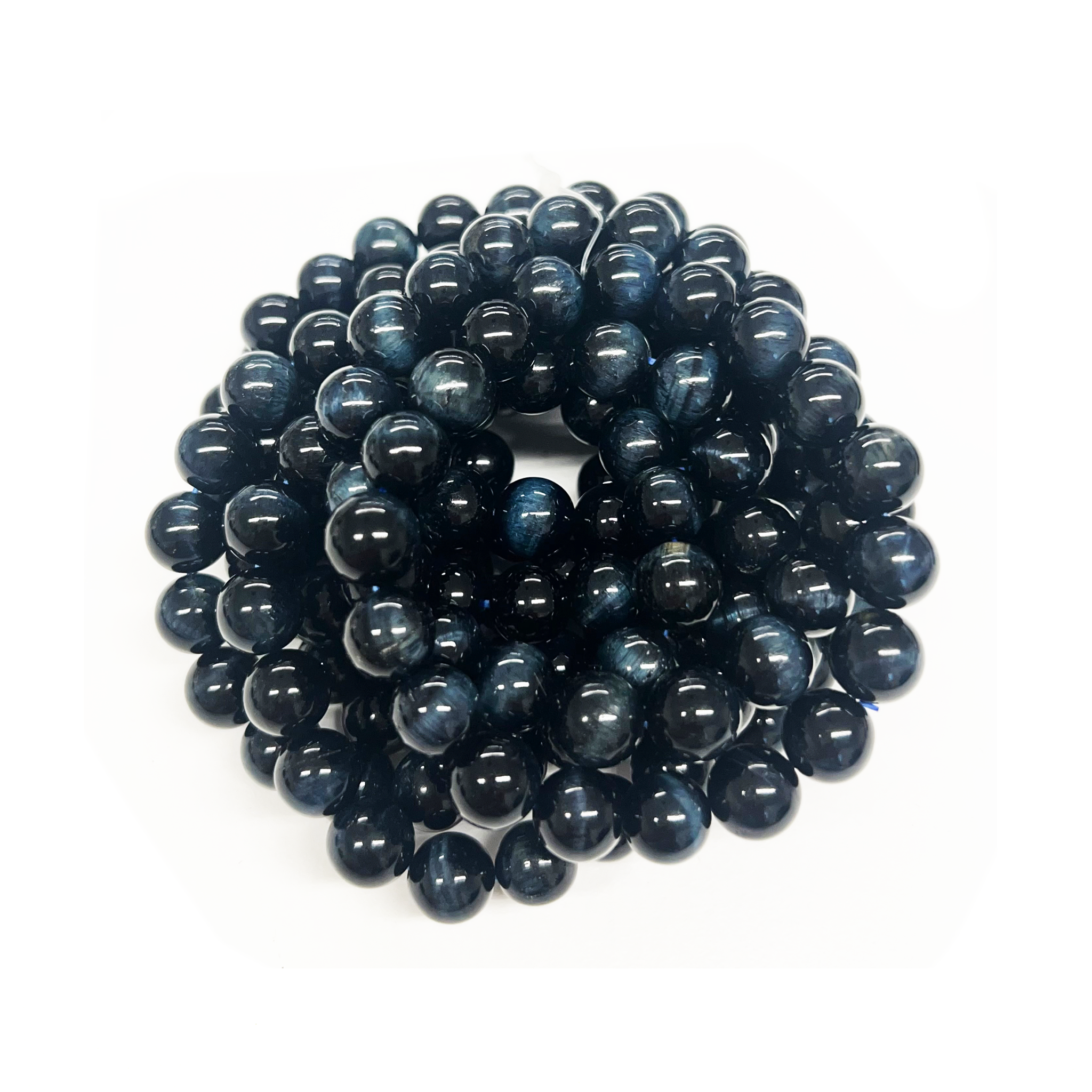 Blue Tiger Eye Bracelet 8mm - 10 Pcs