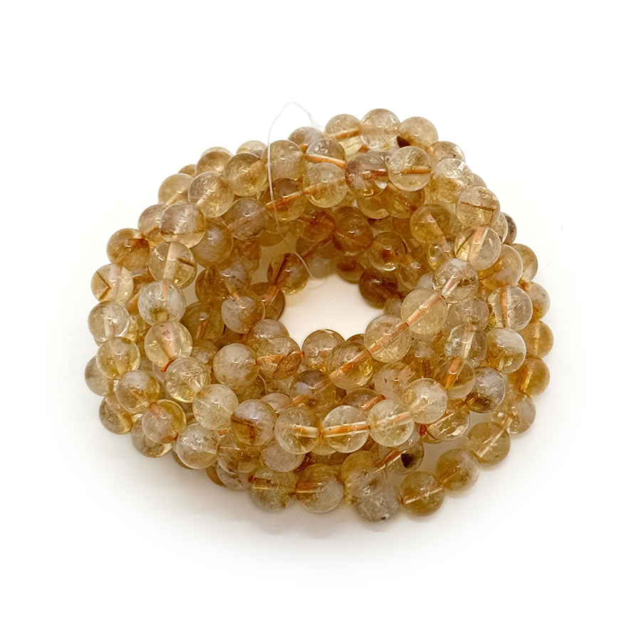 Citrine Bracelet 8mm - 10 Pcs