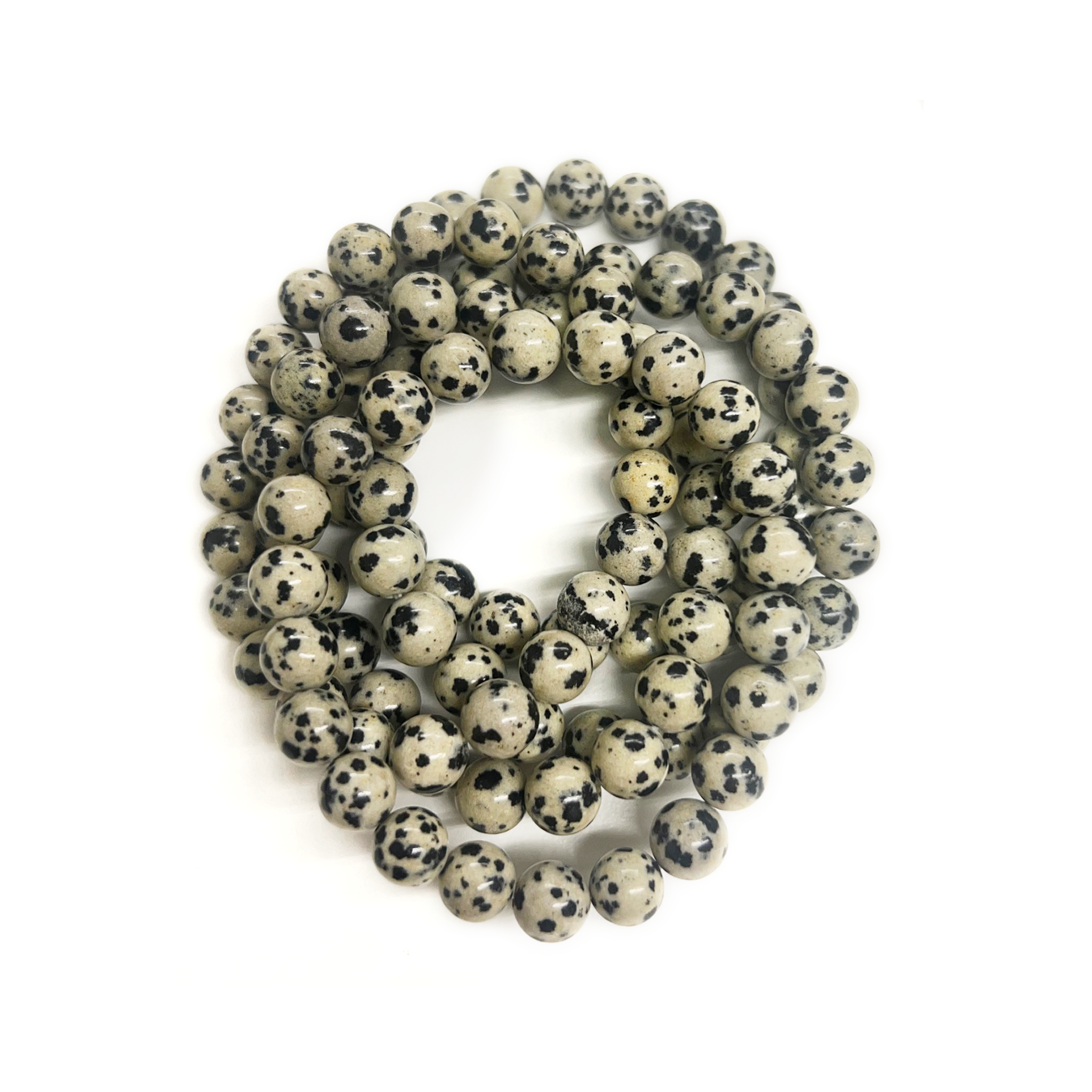 Dalmatian Jasper Bracelet 8mm - 10 Pcs