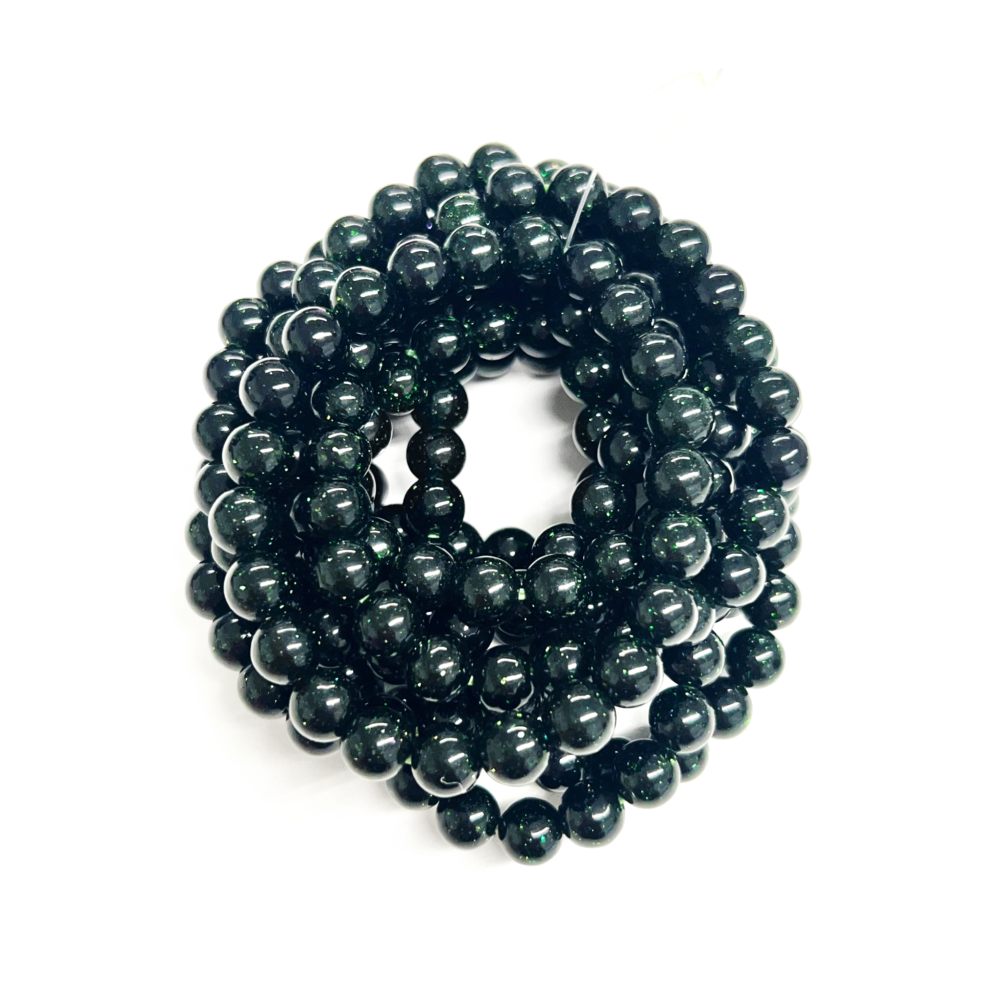 Green Goldenstone Bracelet 8mm - 10 Pcs