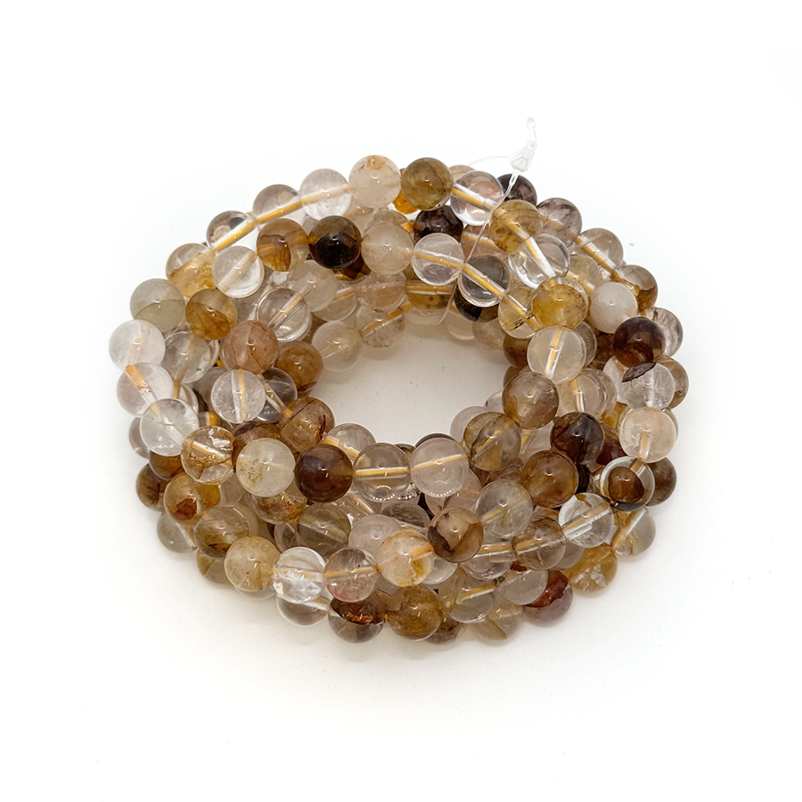 Yellow Hematoid Bracelet 8mm - 10 Pcs