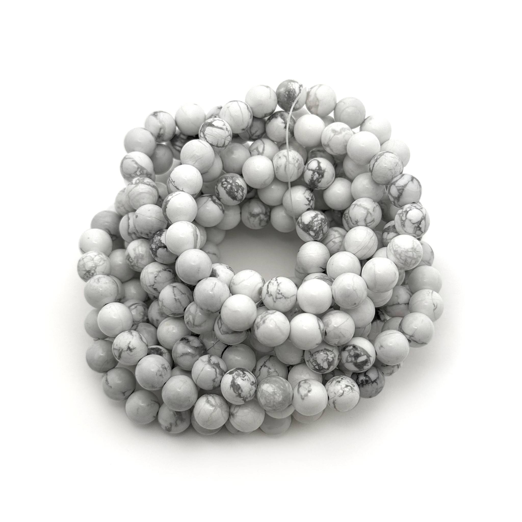 Howlite Bracelet 8mm - 10 Pcs