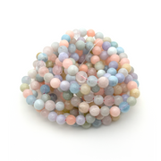 Morganite Bracelet 8mm - 10 Pcs