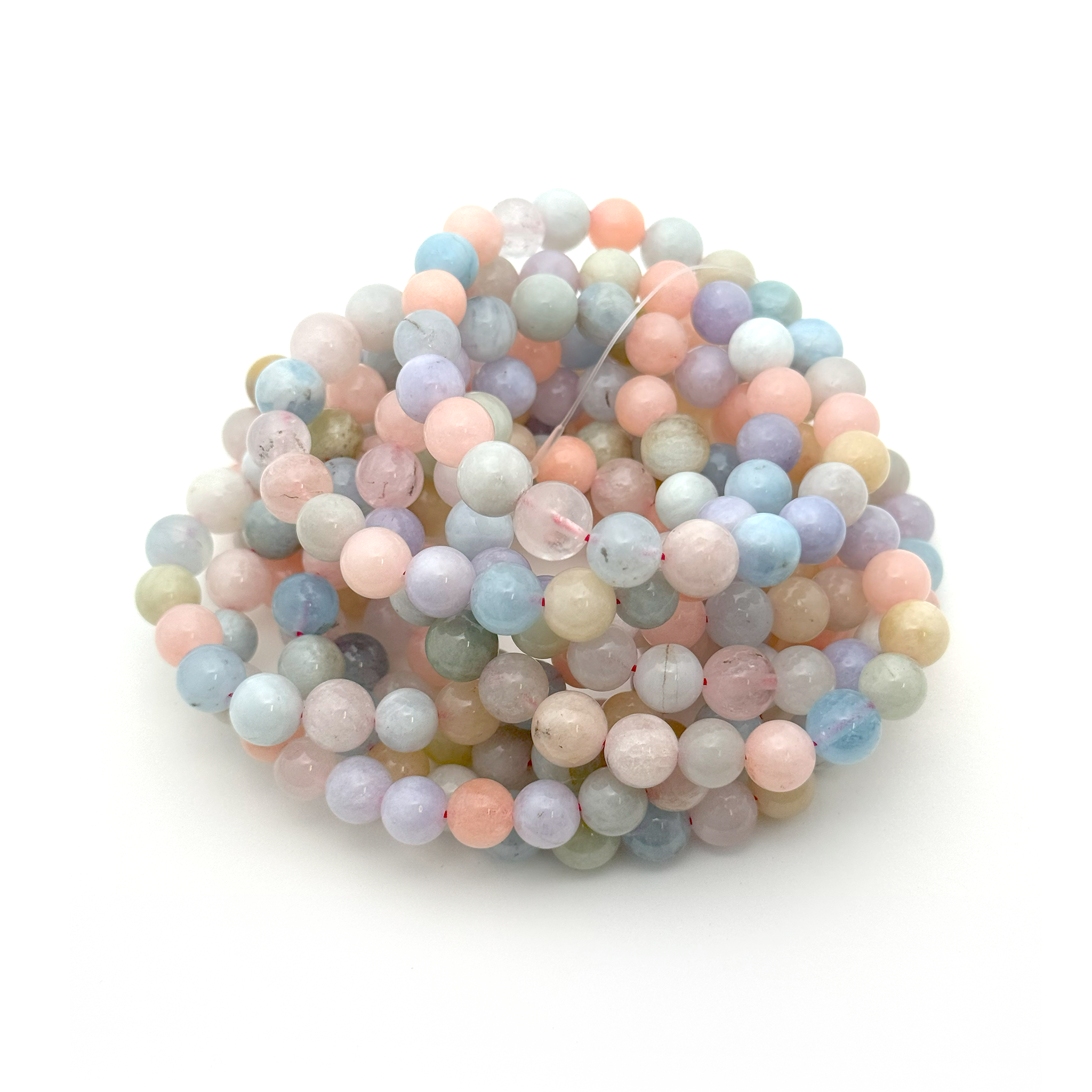 Morganite Bracelet 8mm - 10 Pcs