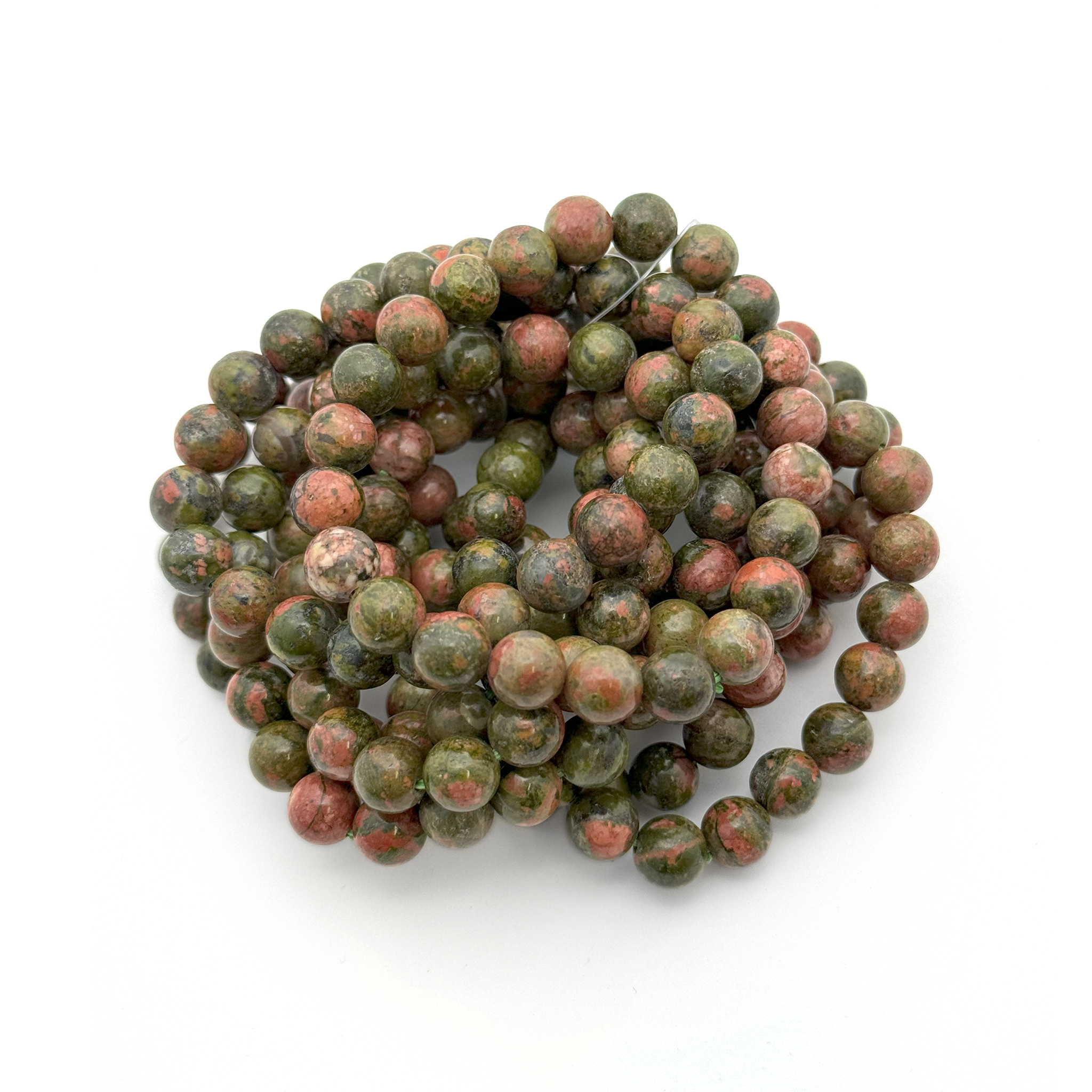 Unakite Bracelet 8mm - 10 Pcs