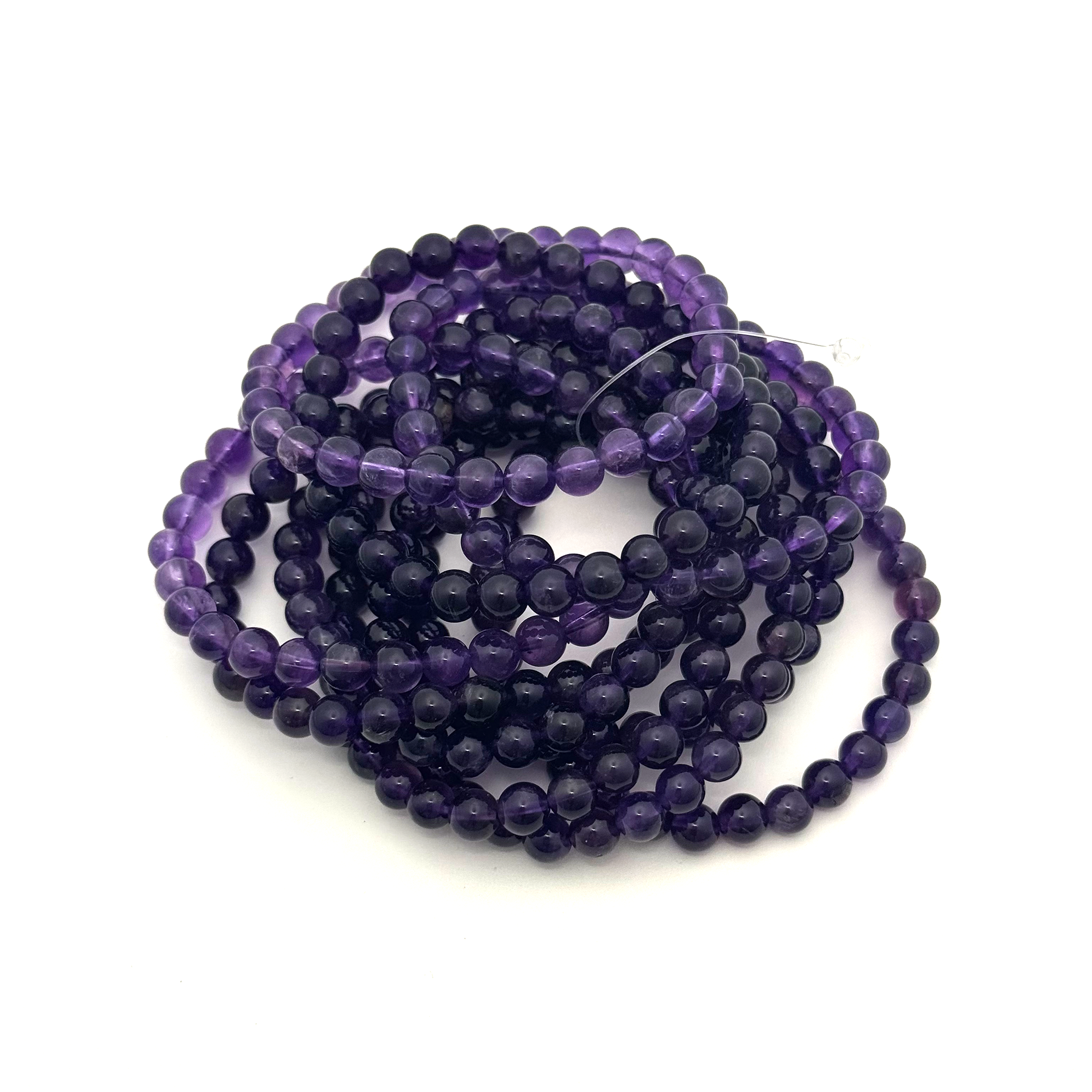 Amethyst Bracelet (A Grade) 6mm - 10 Pcs