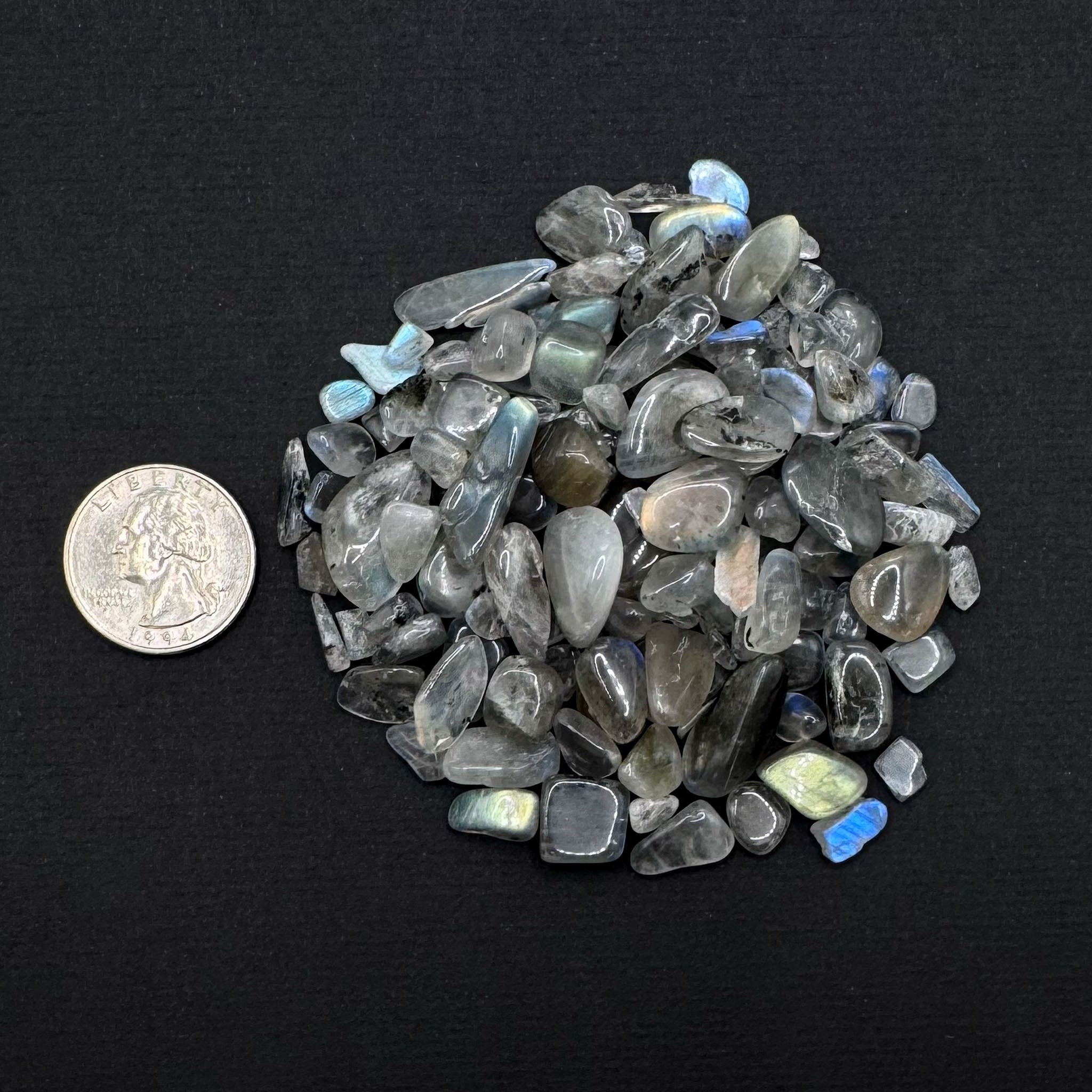 Labradorite Chips - 1 lb Bag