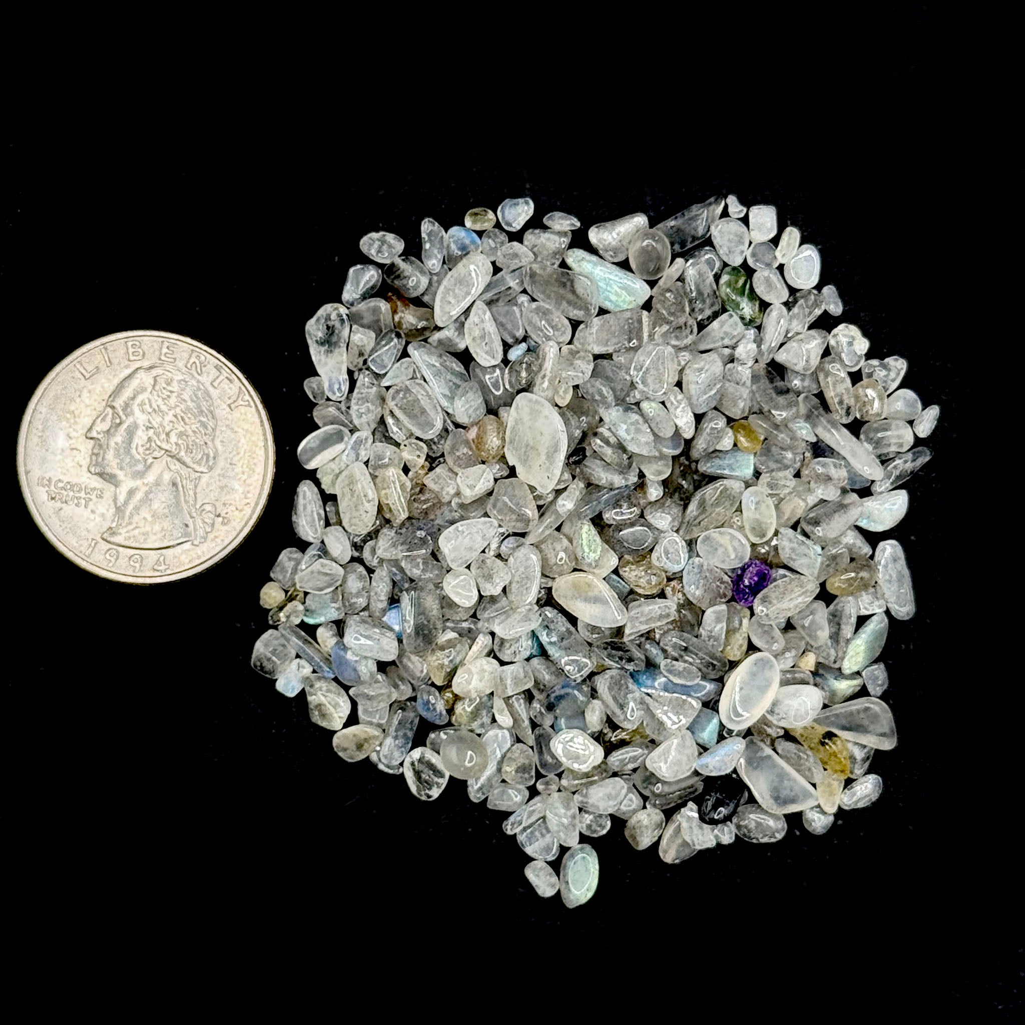 Labradorite Mini Chips - 1 lb Bag