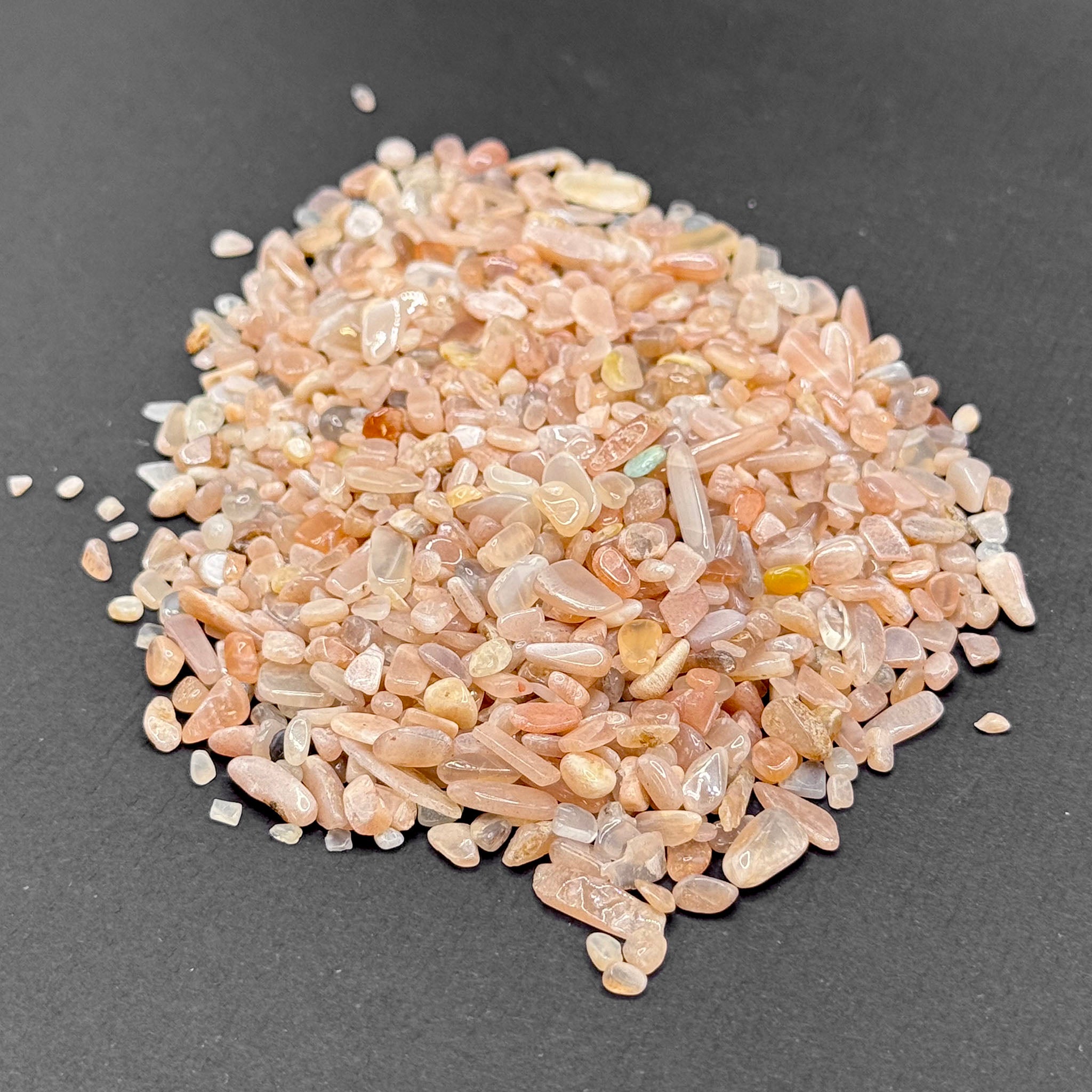 Peach Moonstone Mini Chips - 1 Pound