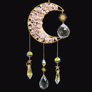 Suncatcher Moon - Rose Quartz