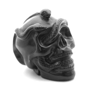 Skull with Snake 4 Inches