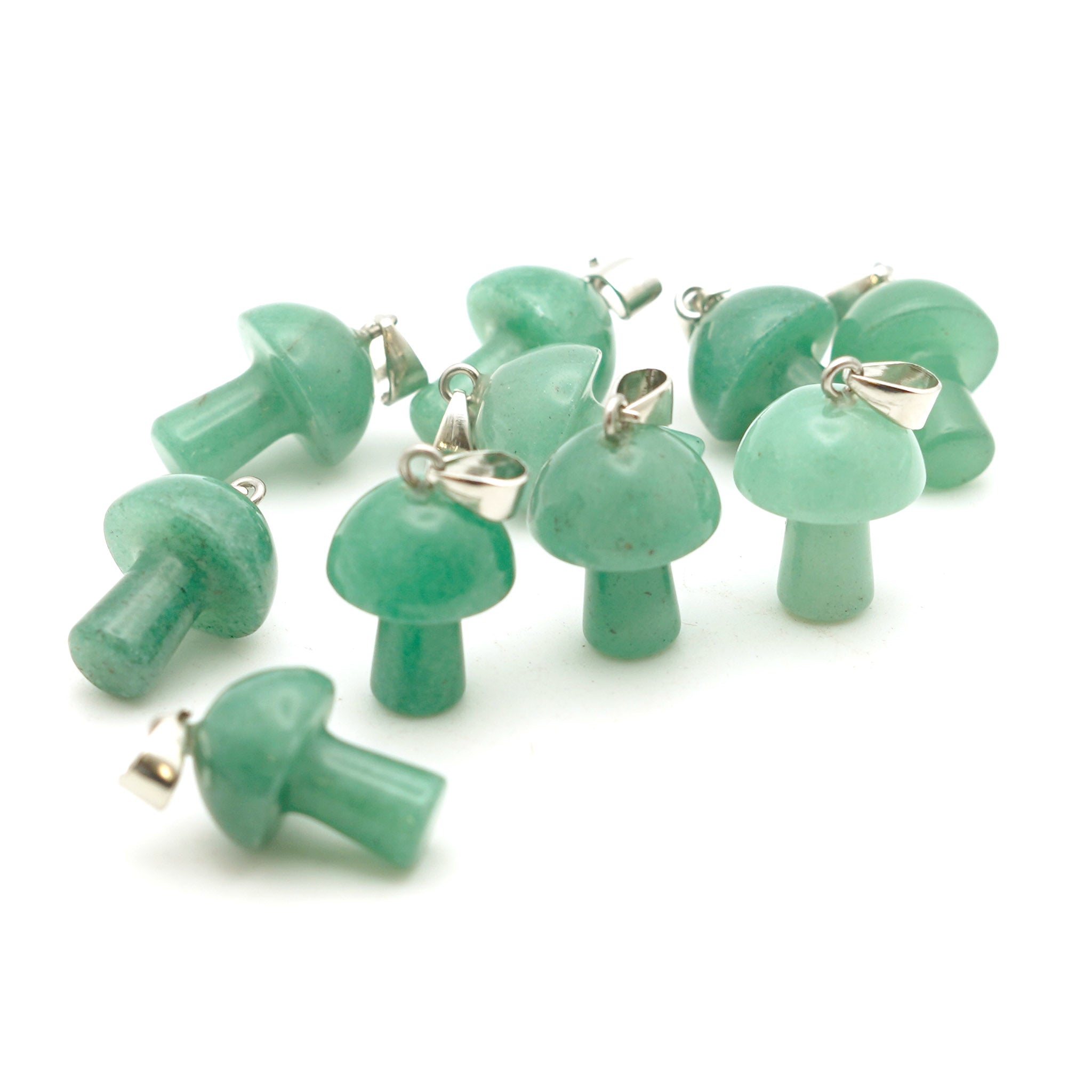 Mushroom Pendant - 10 Pcs