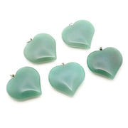 Heart Pendant 1.6 Inches - 5 Pcs