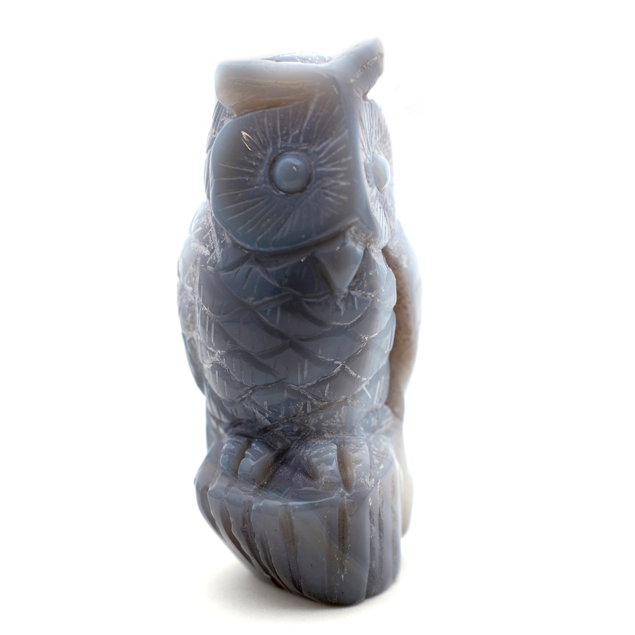 Agate Owl Carving