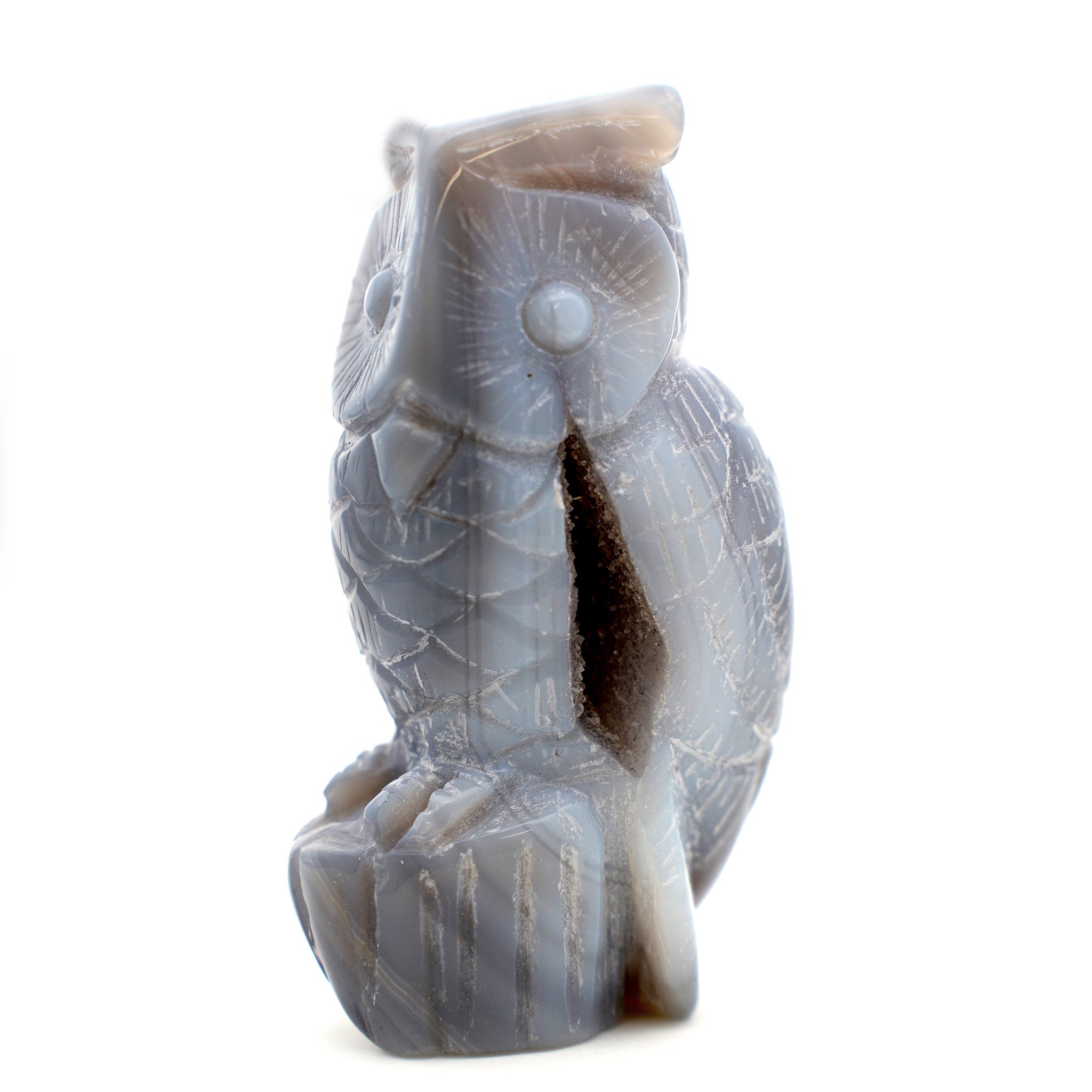 Agate Owl Carving