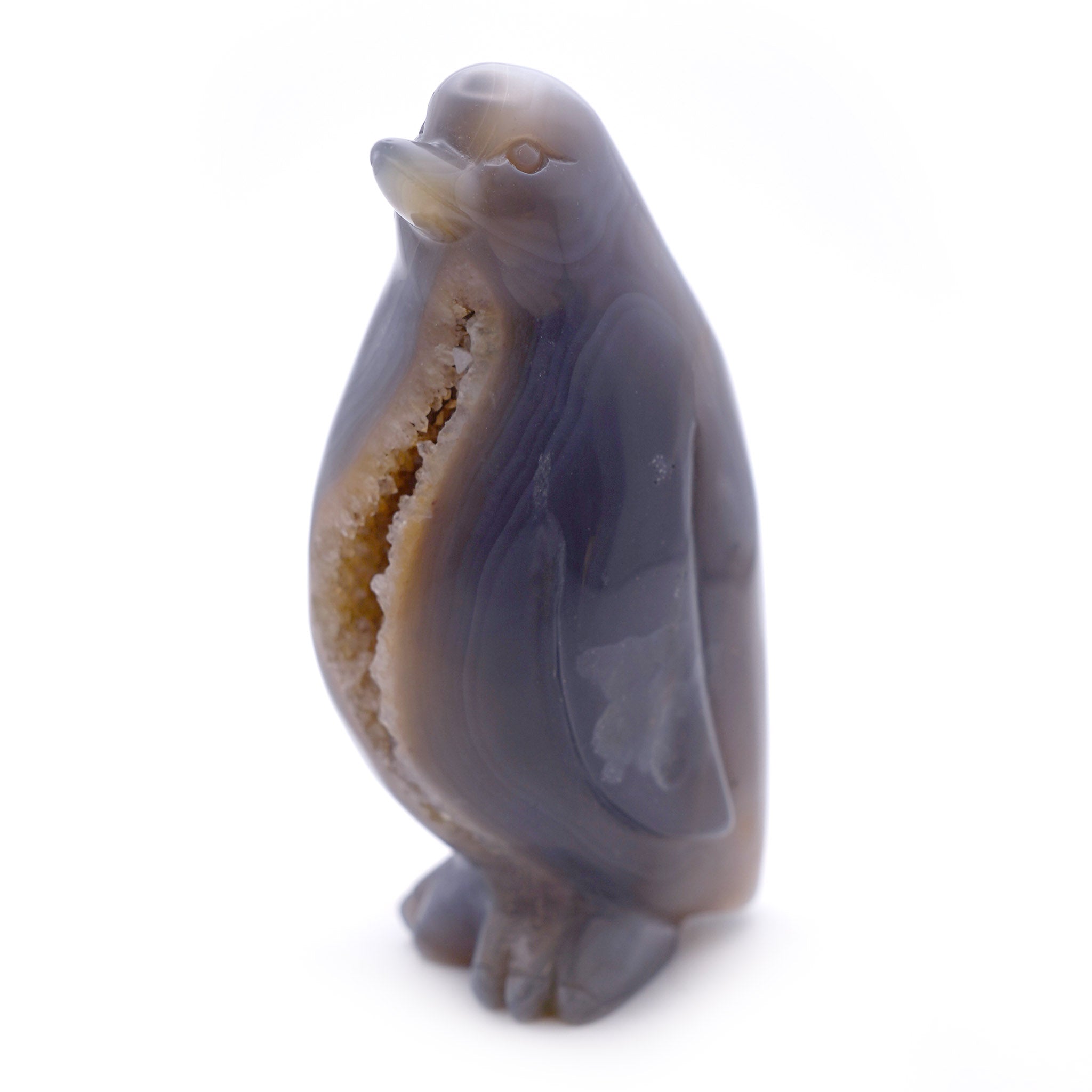 Agate Penguin Carving