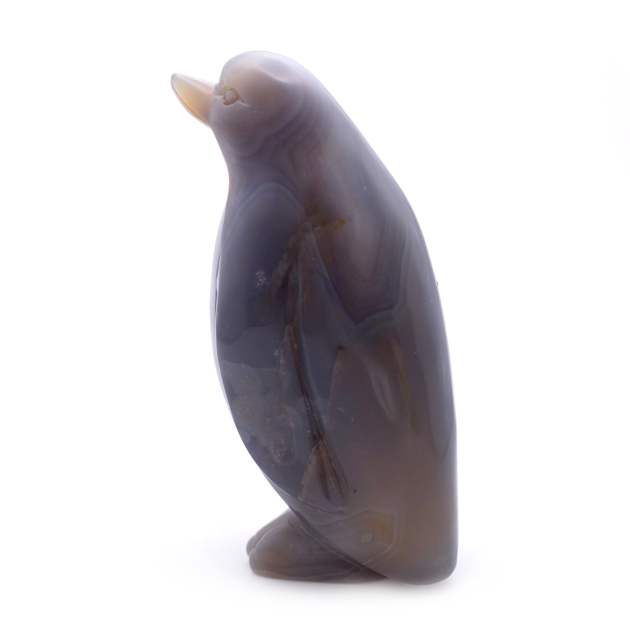 Agate Penguin Carving