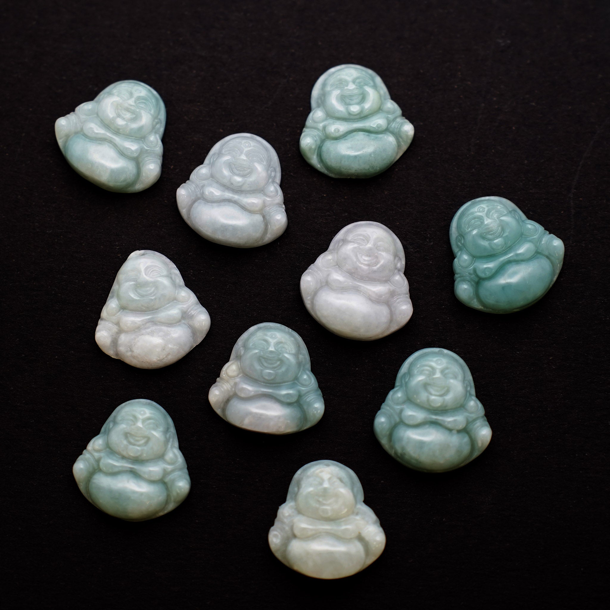 Small Buddha Jade Pendant - 10 Pcs