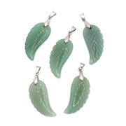 Puffy Wing Pendant 1.4 Inches - 10 Pcs