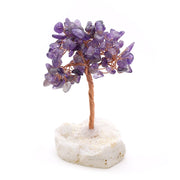 Wire Gem Tree on Quartz Cluster
