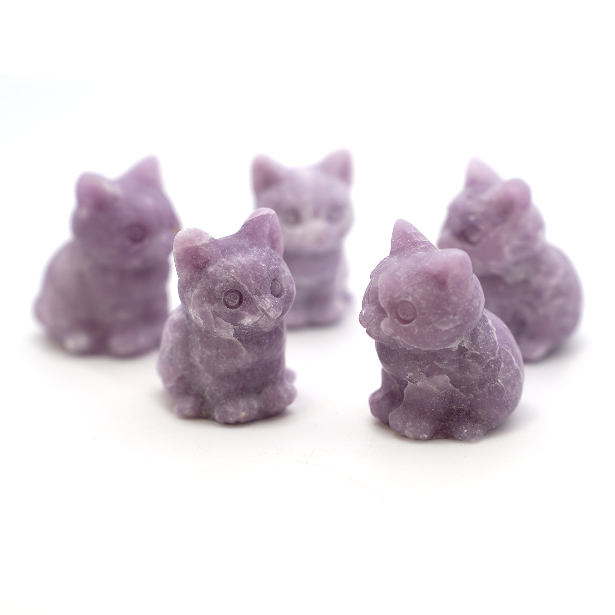 Chubby Cat Sitting 1.4 Inches - 5 Pcs