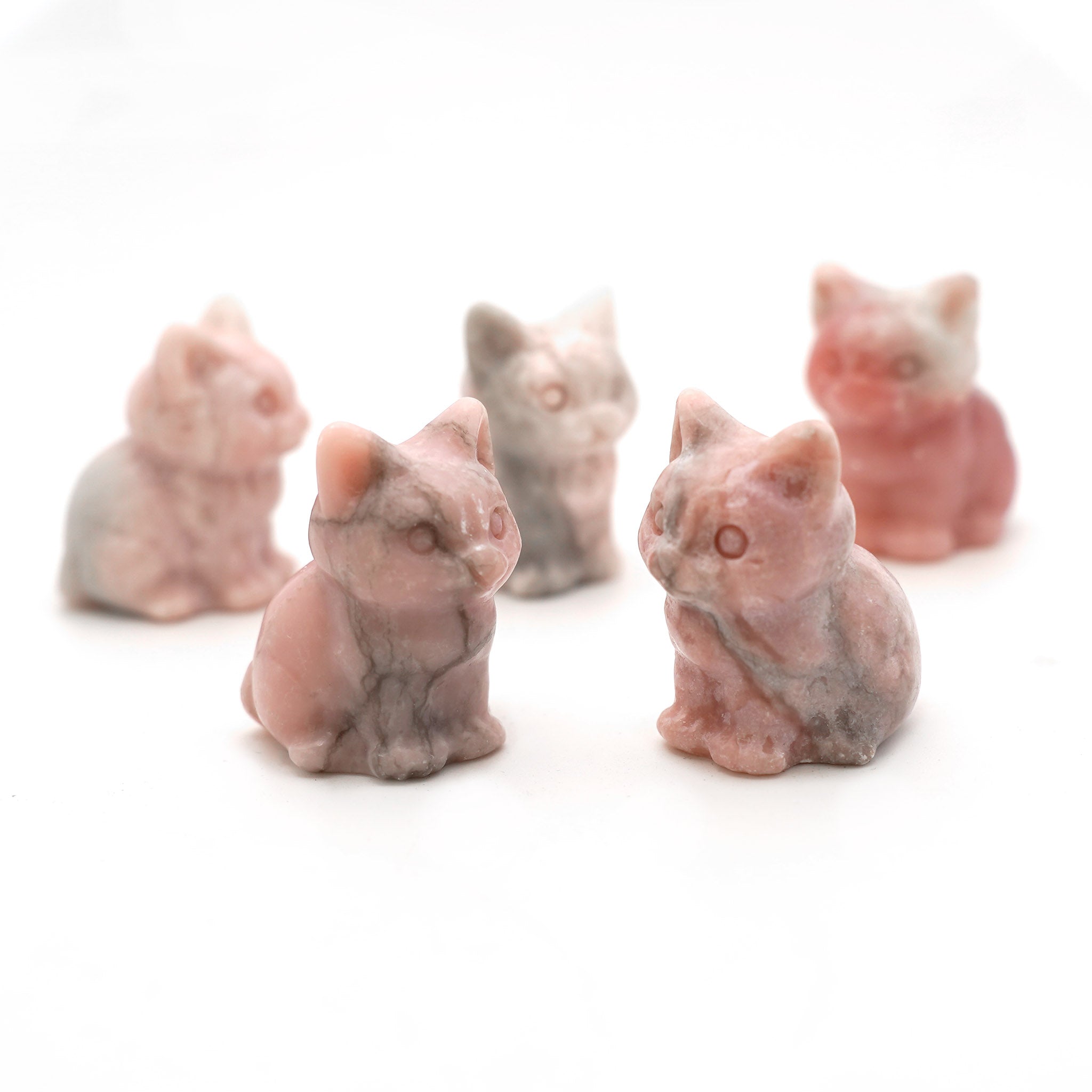 Chubby Cat Sitting 1.4 Inches - 5 Pcs