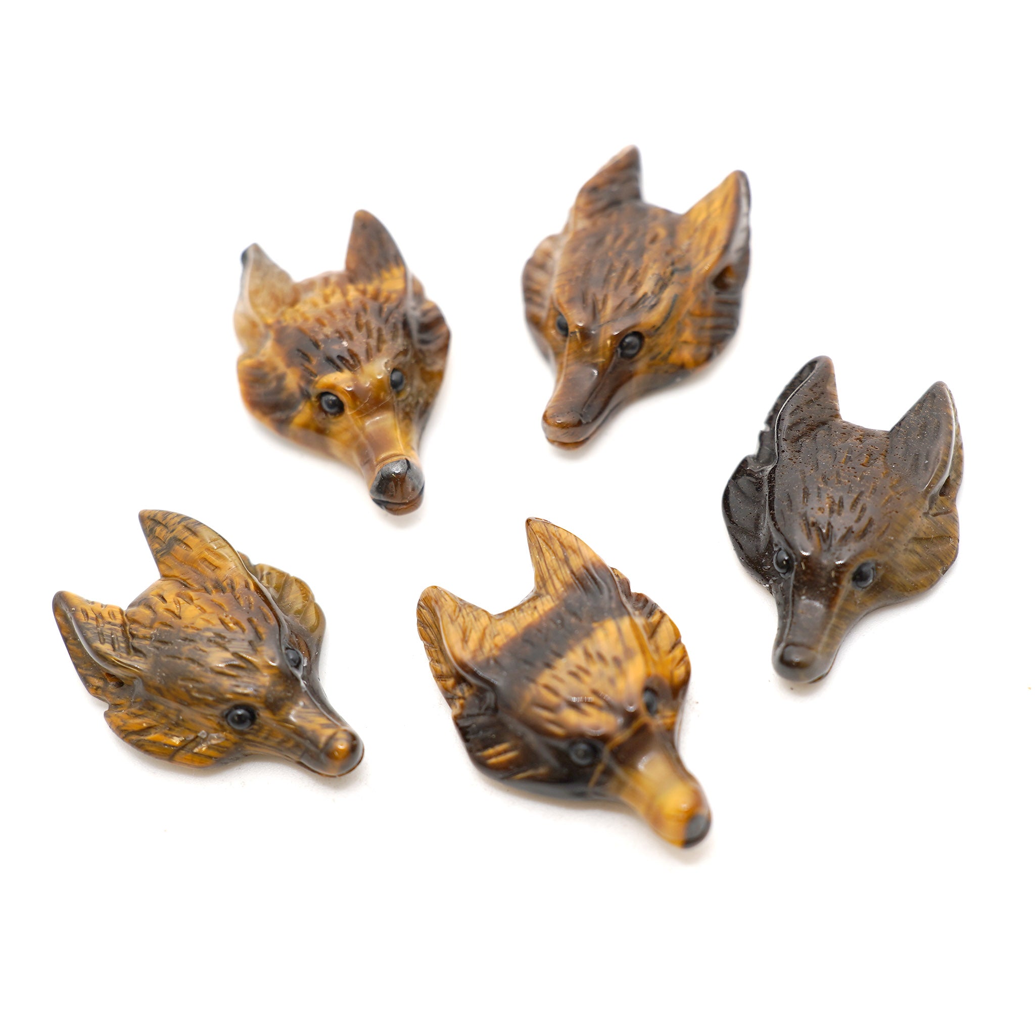 Wolf Head Pendant - 5 Pcs