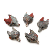 Wolf Head Pendant - 5 Pcs