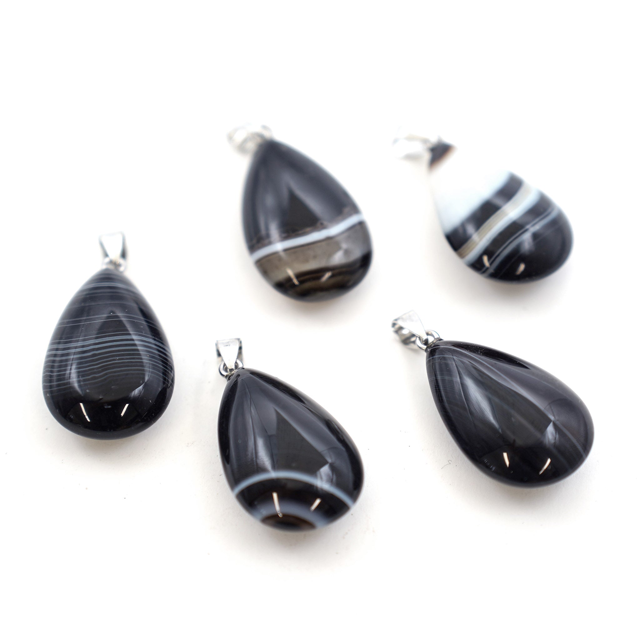 Teardrop Pendant 1.4 Inches - 5 Pcs