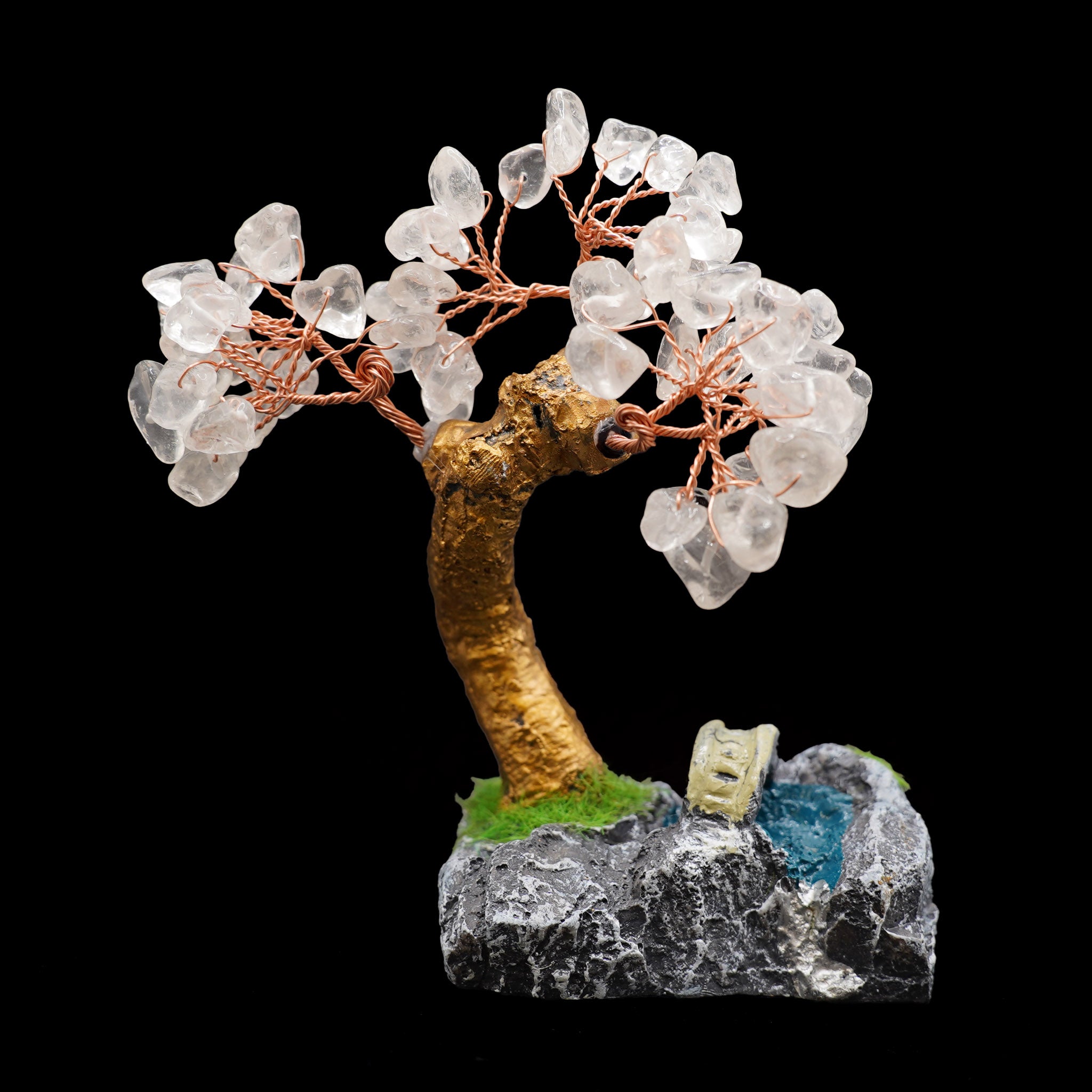 Wire Gem Tree on Landscape