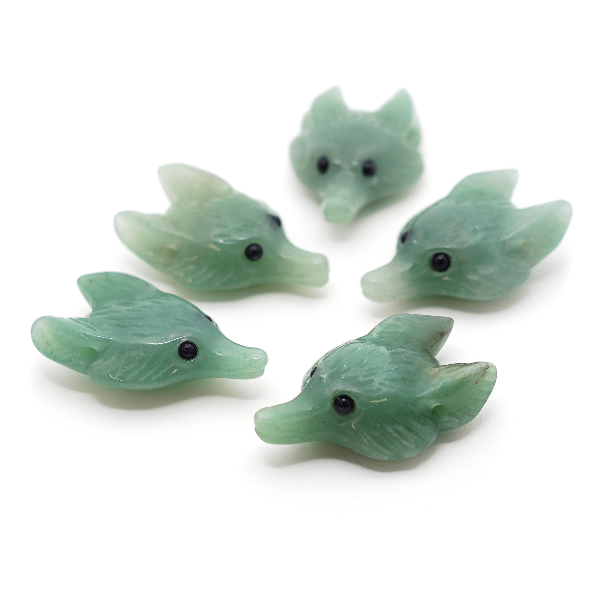 Wolf Head Pendant - 5 Pcs
