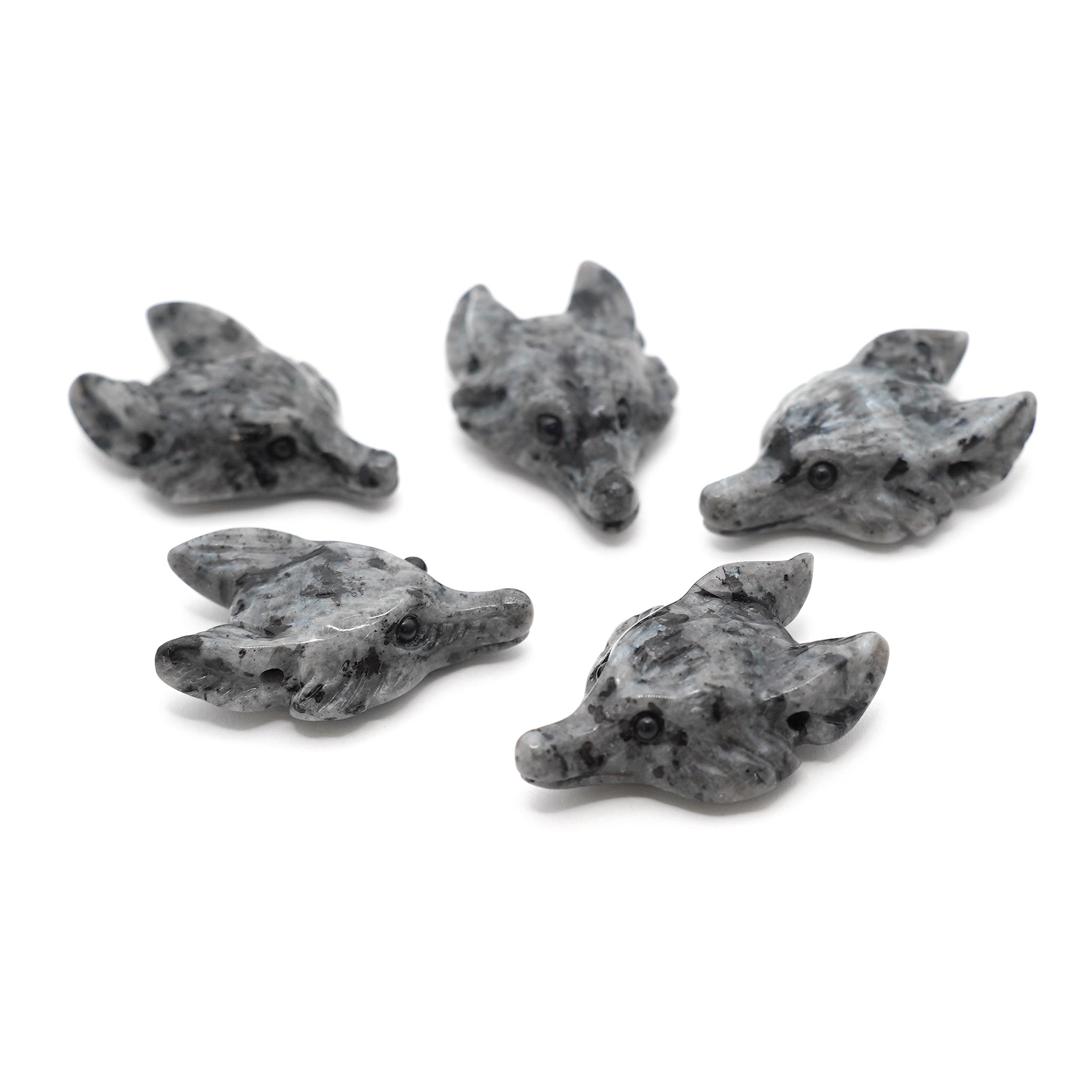 Wolf Head Pendant - 5 Pcs