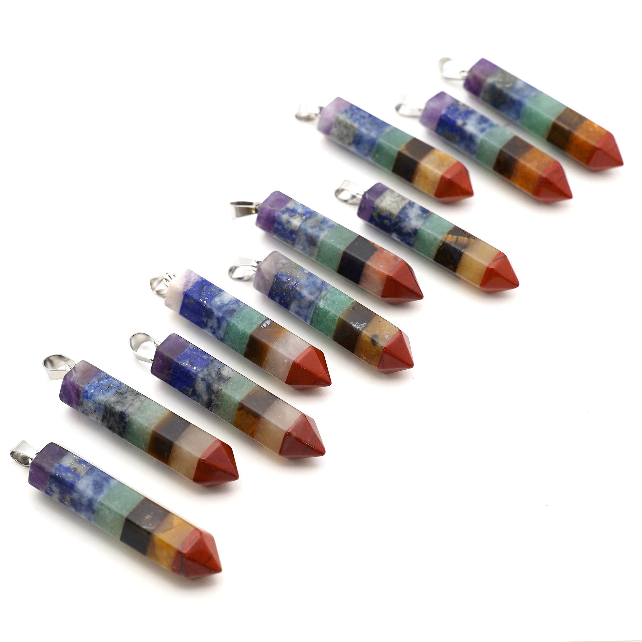 Hexagon Point Pendant - 10 Pcs