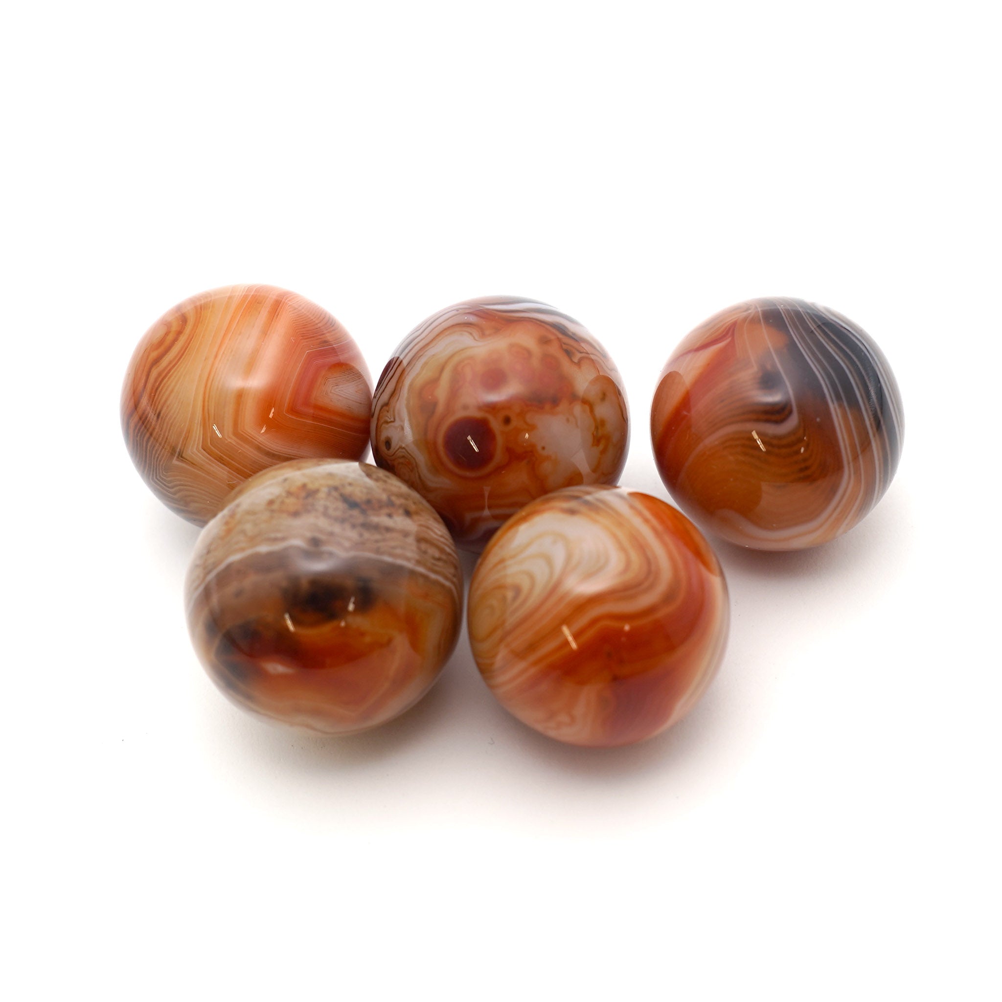 Sardonyx Sphere - 5 Pcs
