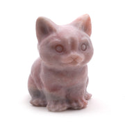 Chubby Cat with Fur Detail Sitting 3 Inches