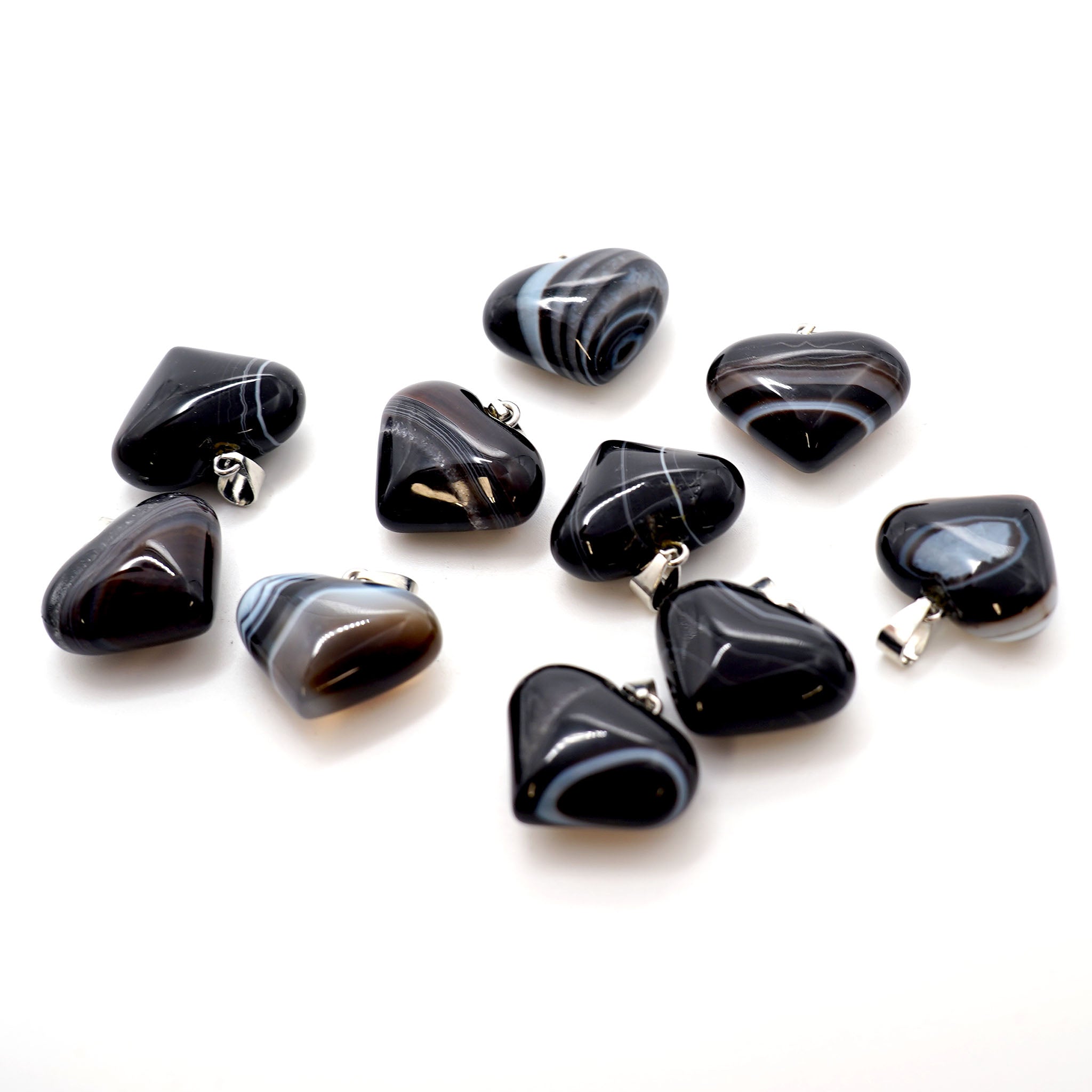 Heart Pendant 1 Inch - 10 Pcs