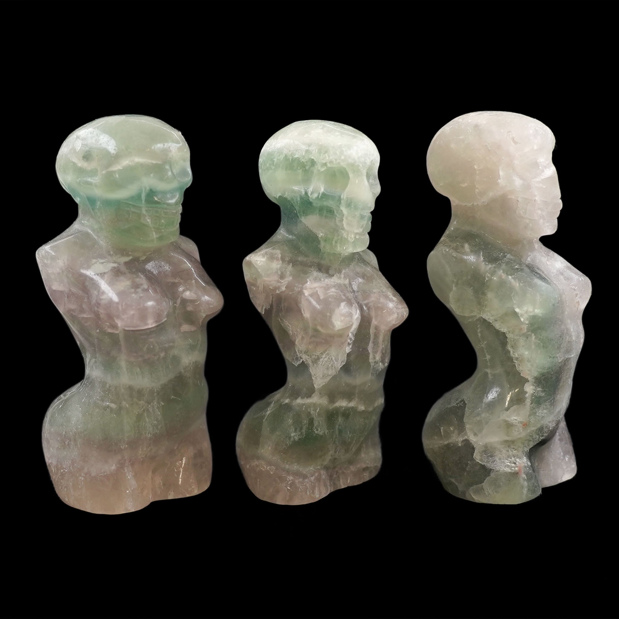 Female Body with Skull 4 Inches
