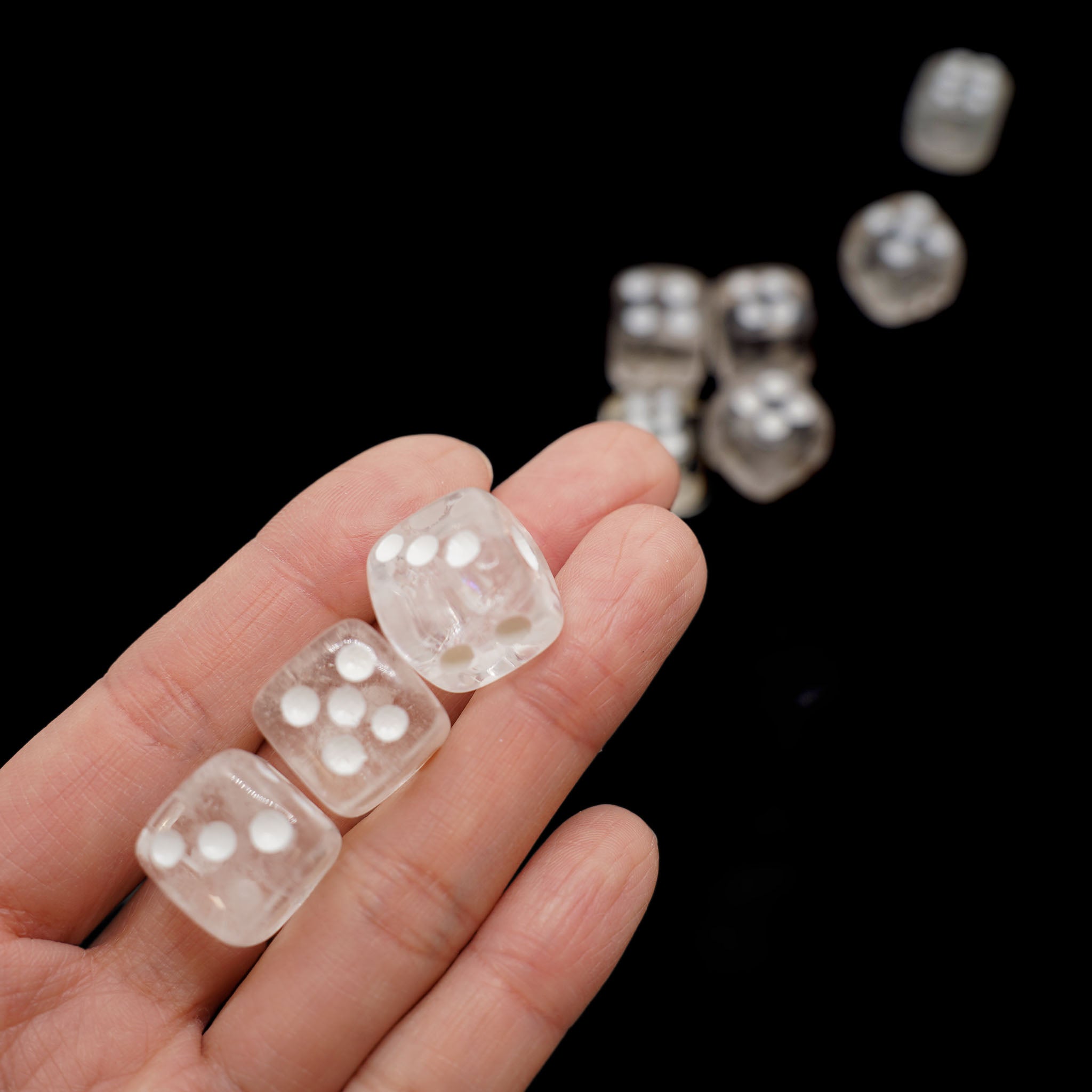 Crystal Dice - 10 Pcs